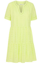 Fenni Sunny Lime Broderie Anglaise Dress