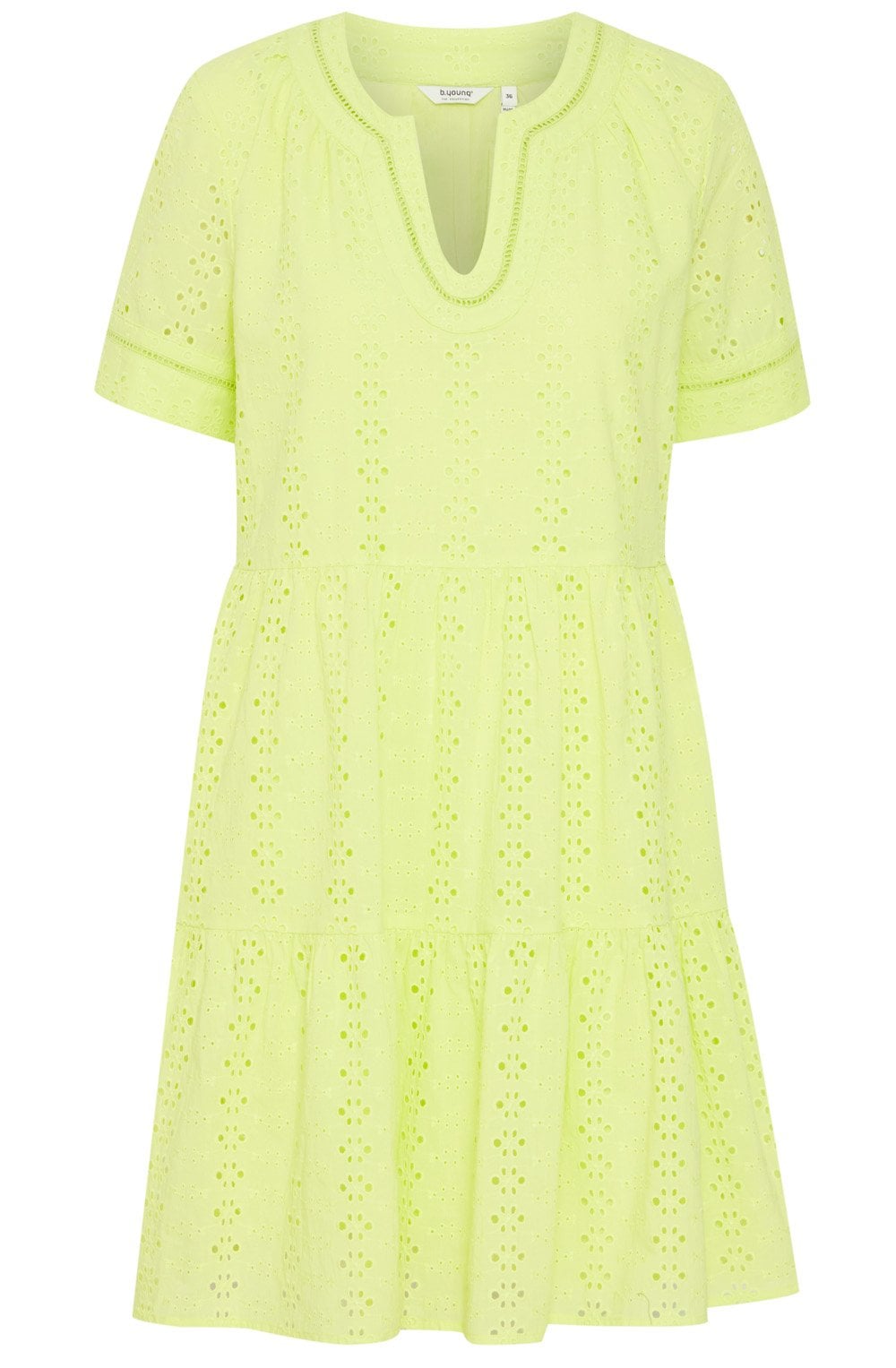 Fenni Sunny Lime Broderie Anglaise Dress