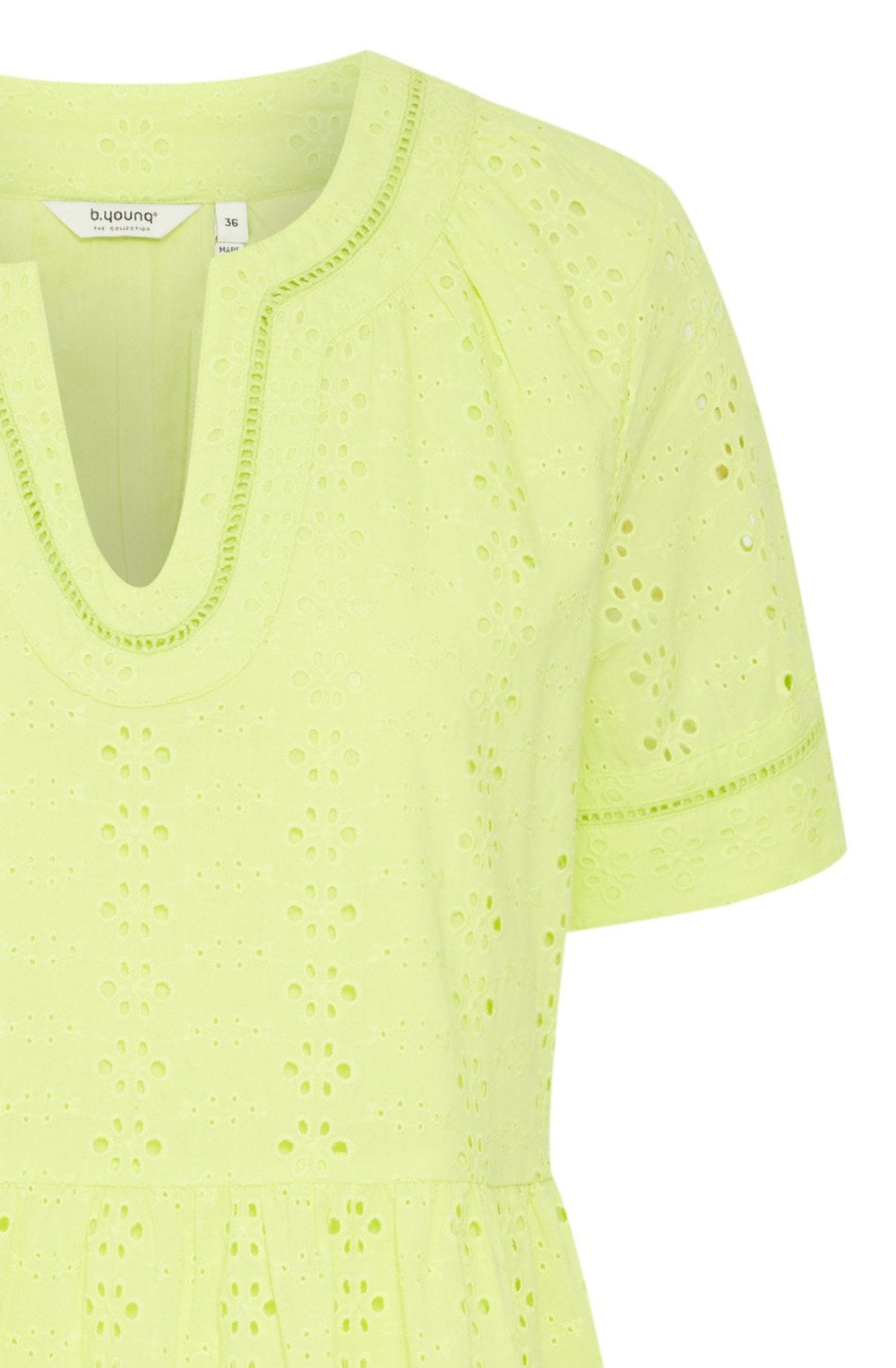 Fenni Sunny Lime Broderie Anglaise Dress