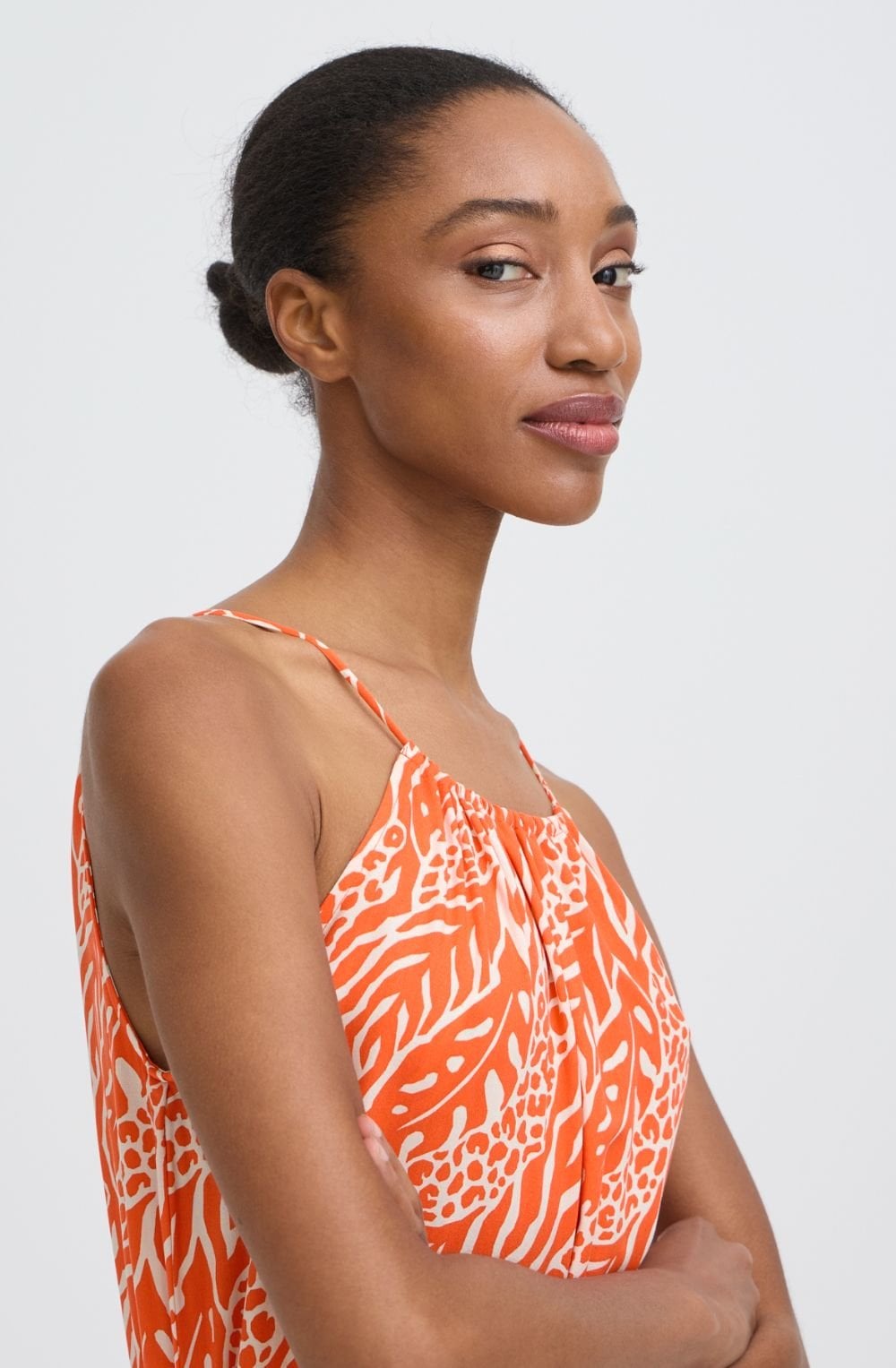 Fiesta Nature Vibes Racer Neck Maxi Dress