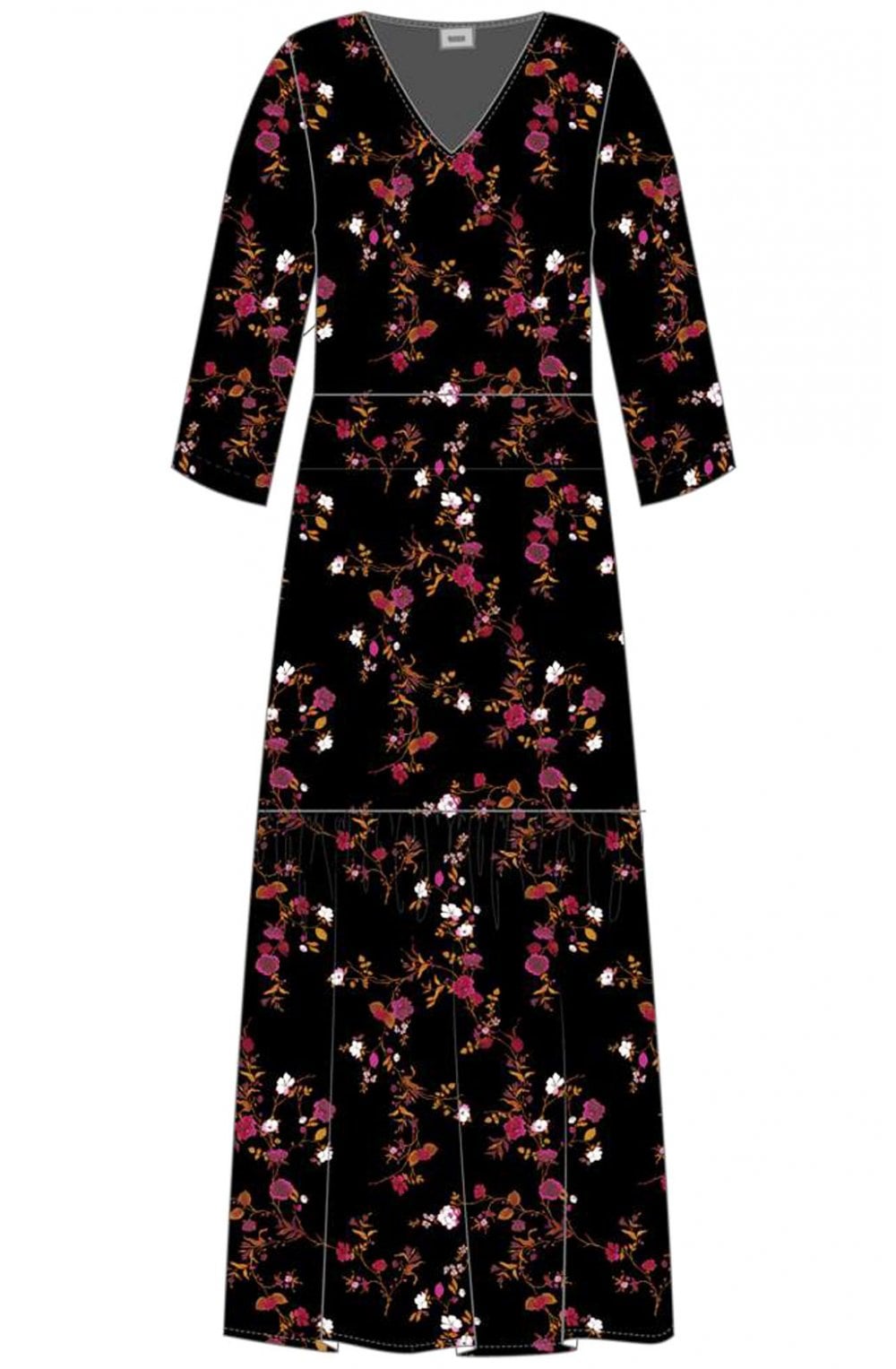 Floral Print Maxi Dress