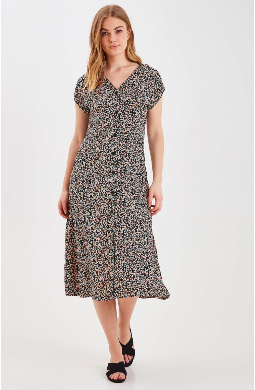 Floral Print Shirt Dress