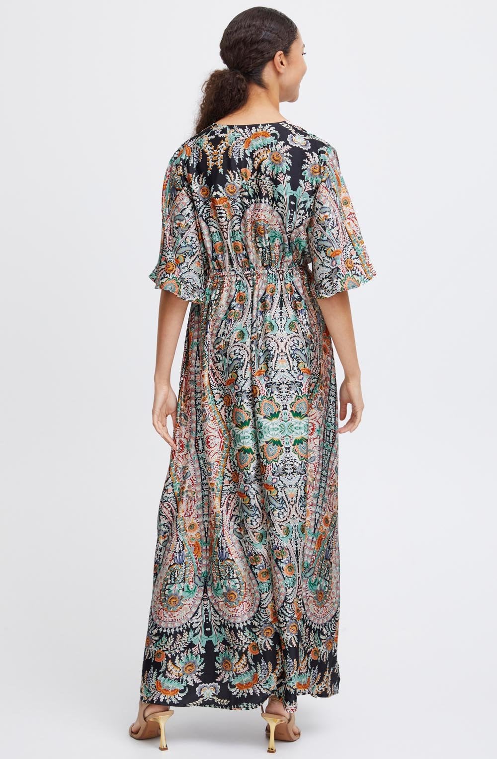 Floral Silky Maxi Dress