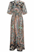 Floral Silky Maxi Dress