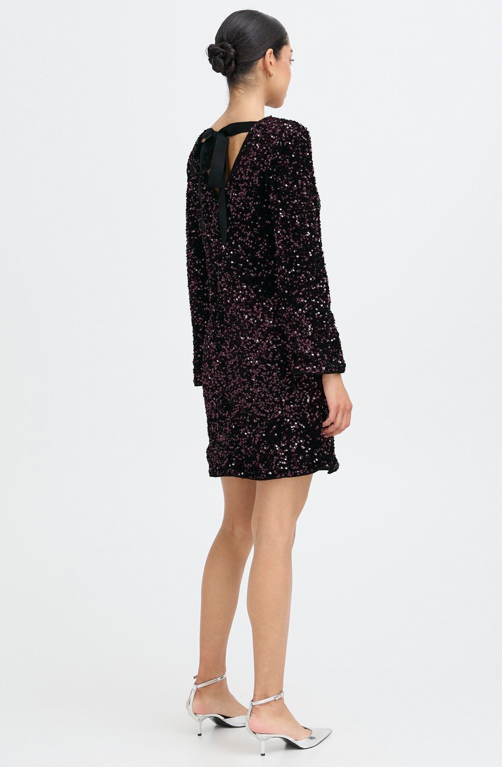 Fudge Sequin Bow Dress
