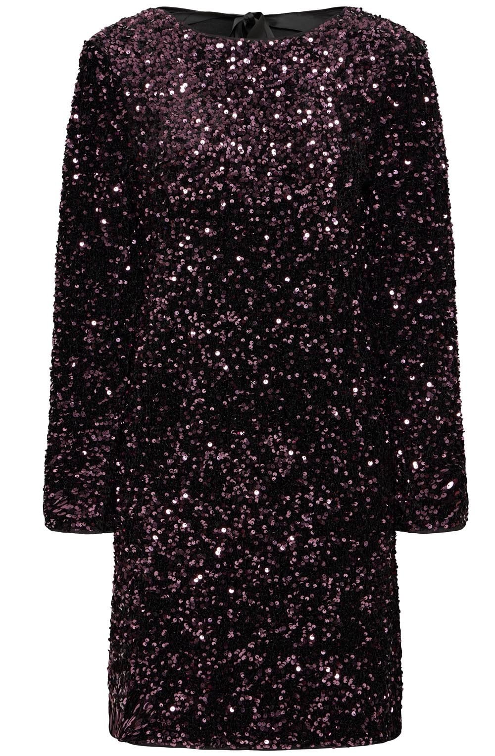 Fudge Sequin Bow Dress