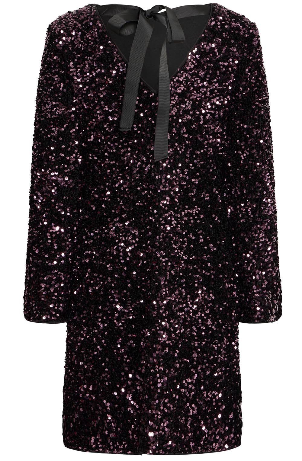 Fudge Sequin Bow Dress