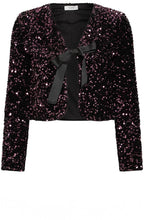 Fudge Sequin Bow Jacket