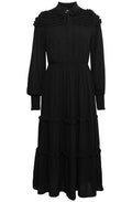 Fvfay Black Tiered Ruffle Dress