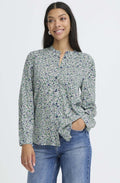 Gabria Blurred Leprechaun Flower Blouse