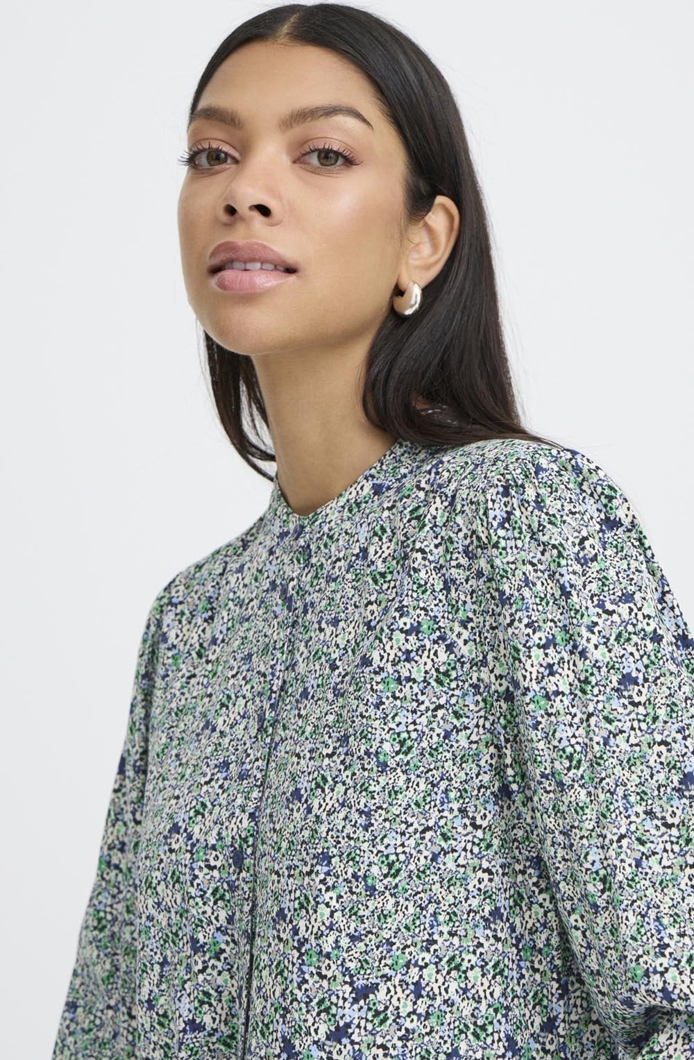 Gabria Blurred Leprechaun Flower Blouse