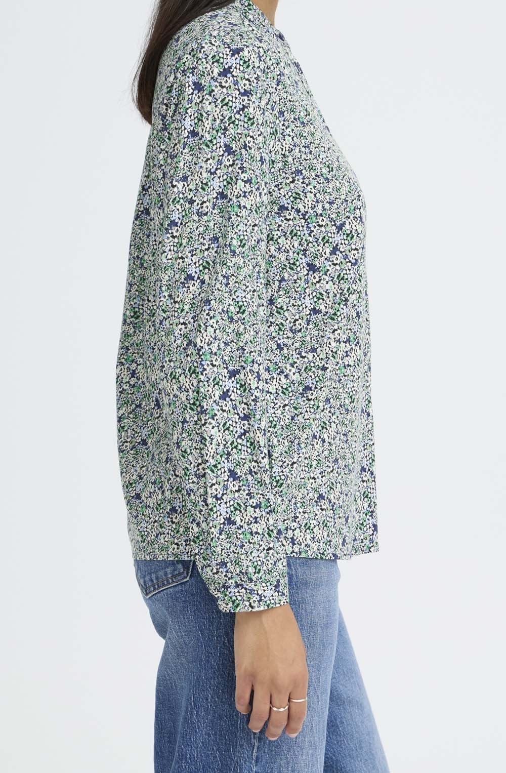 Gabria Blurred Leprechaun Flower Blouse