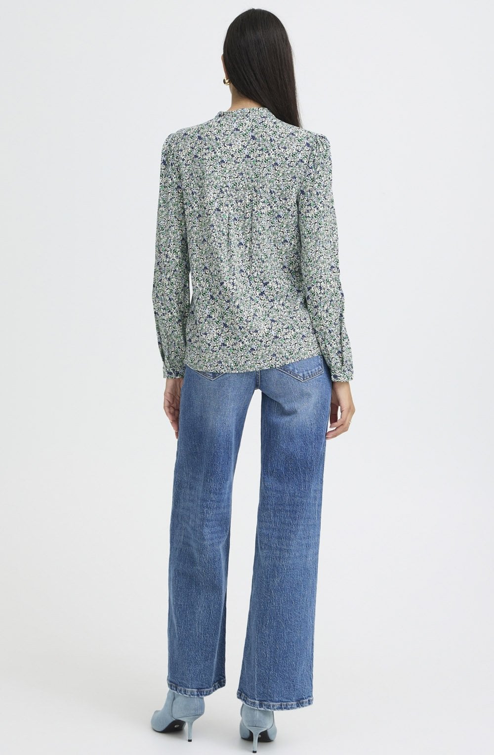 Gabria Blurred Leprechaun Flower Blouse