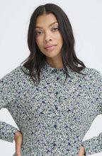 Gabria Blurred Leprechaun Flower Shirt Dress