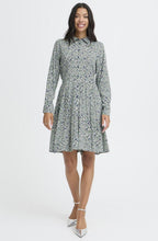 Gabria Blurred Leprechaun Flower Shirt Dress