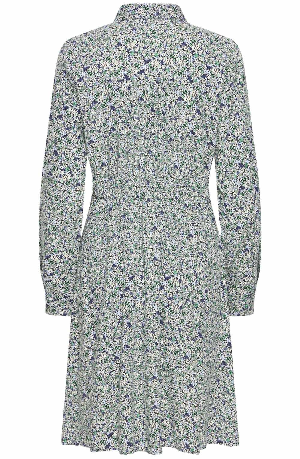 Gabria Blurred Leprechaun Flower Shirt Dress