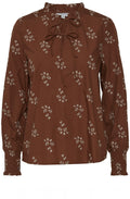 Gamzi Brunette Embroidered Blouse