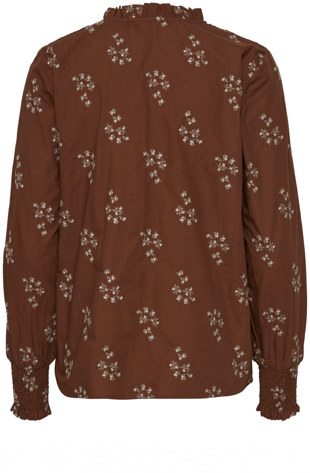 Gamzi Brunette Embroidered Blouse