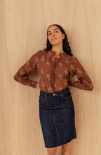 Gamzi Brunette Embroidered Blouse