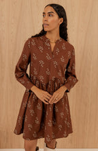 Gamzi Brunette Embroidered Dress