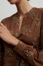 Gamzi Brunette Embroidered Dress