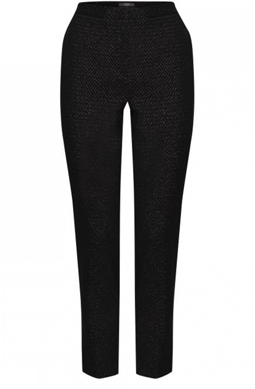 Gold Metallic Patterned Trousers