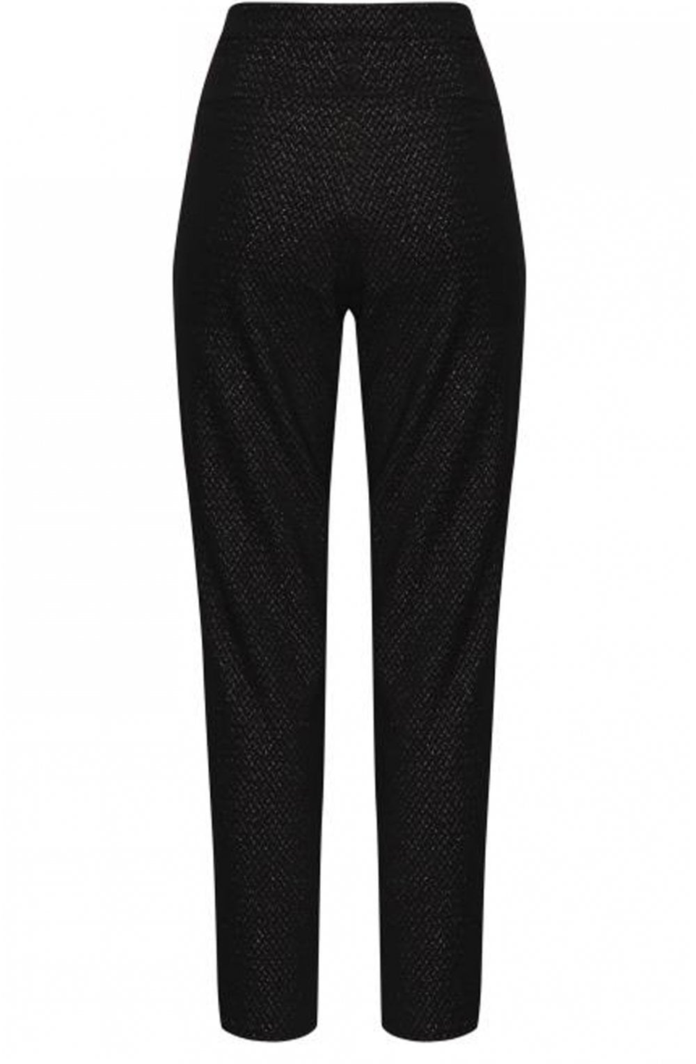 Gold Metallic Patterned Trousers