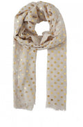 Gold Spot Print Scarf