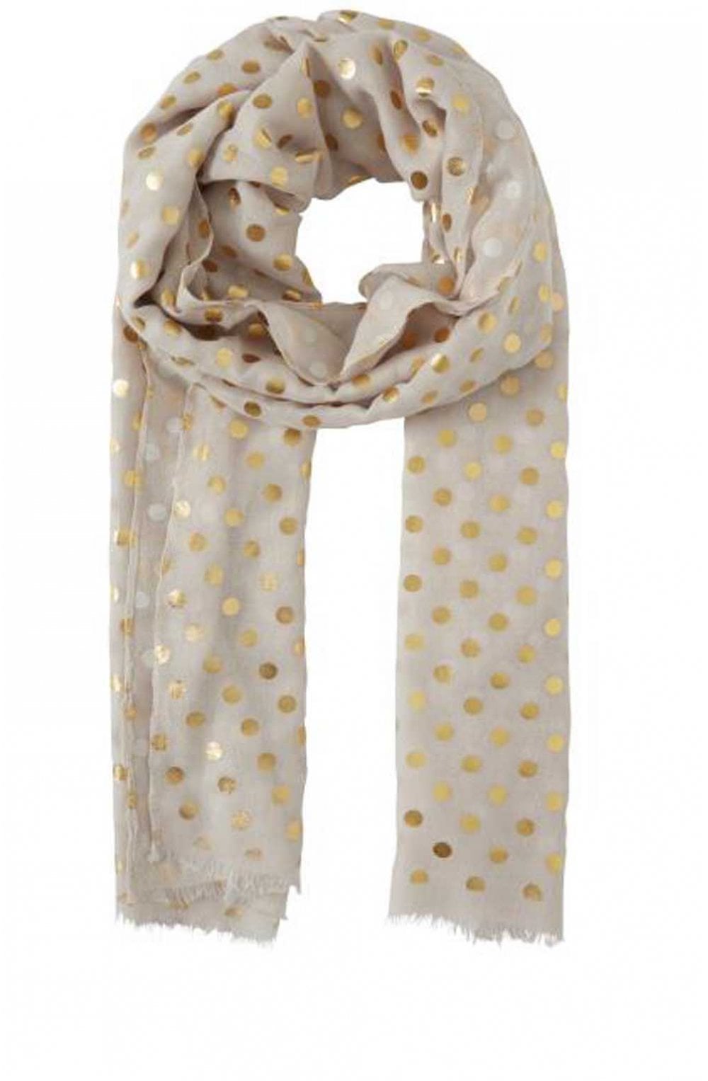Gold Spot Print Scarf