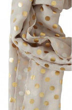 Gold Spot Print Scarf