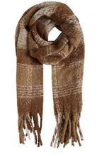 Golden Toffee Check Scarf