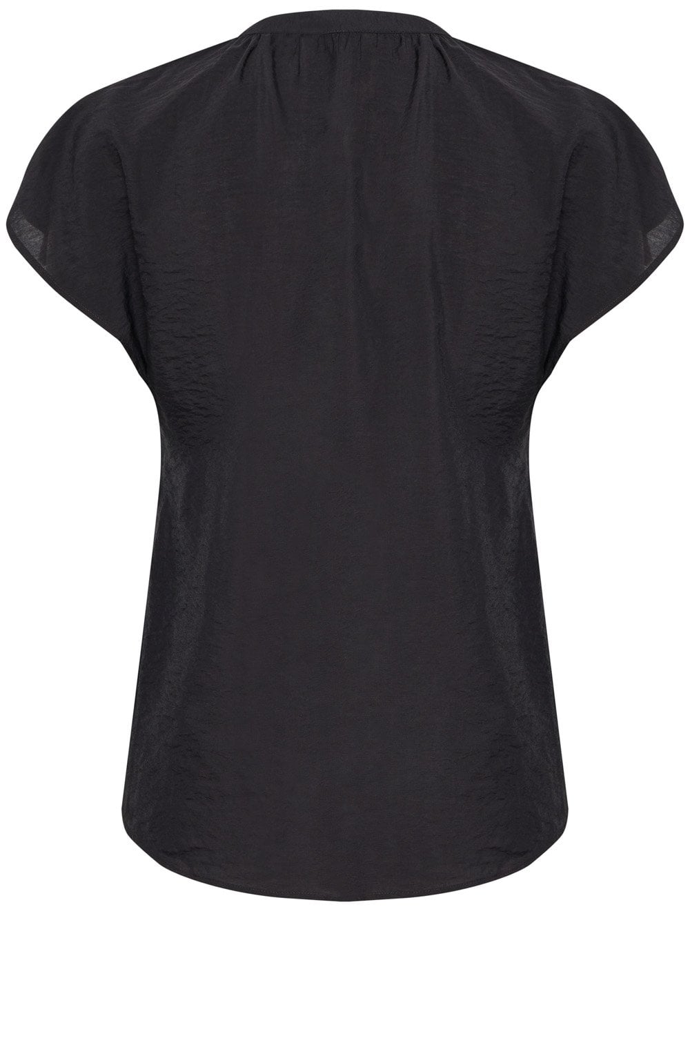 Hailey Black Tie Neck Blouse
