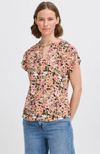 Hailey Coral Blush Tie Neck Blouse