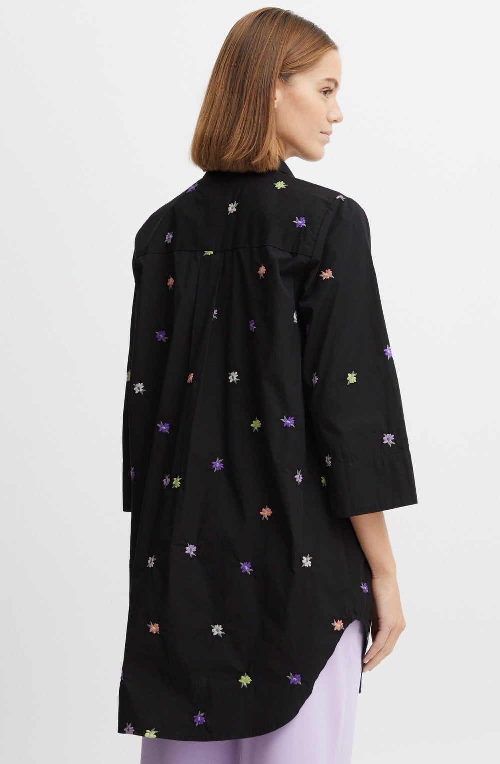 Hanla Floral Oversized Shirt Dress