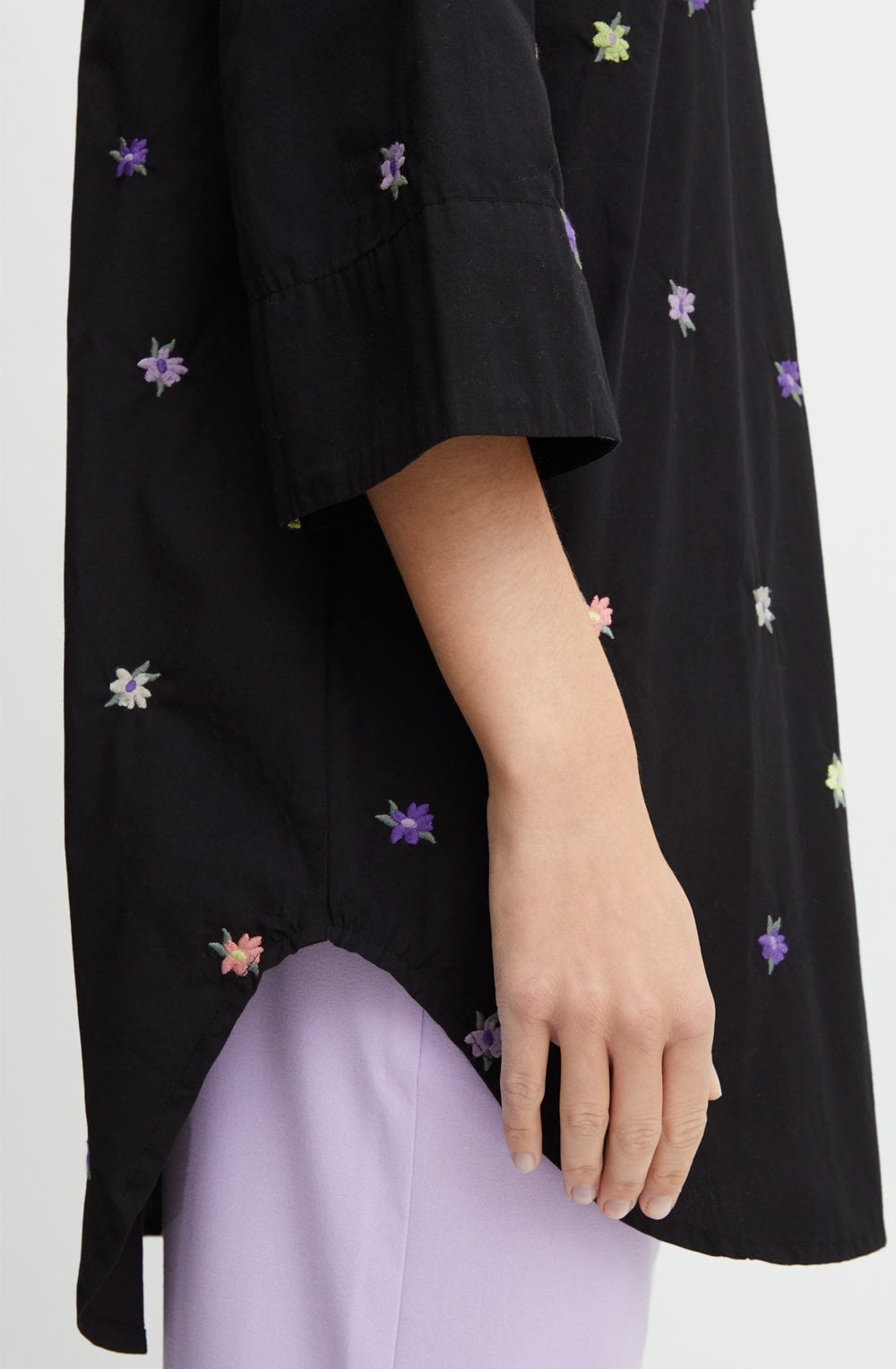 Hanla Floral Oversized Shirt Dress