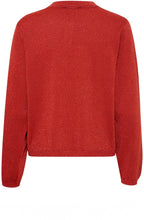 Haute Red Shimmer Mobbe Cardigan