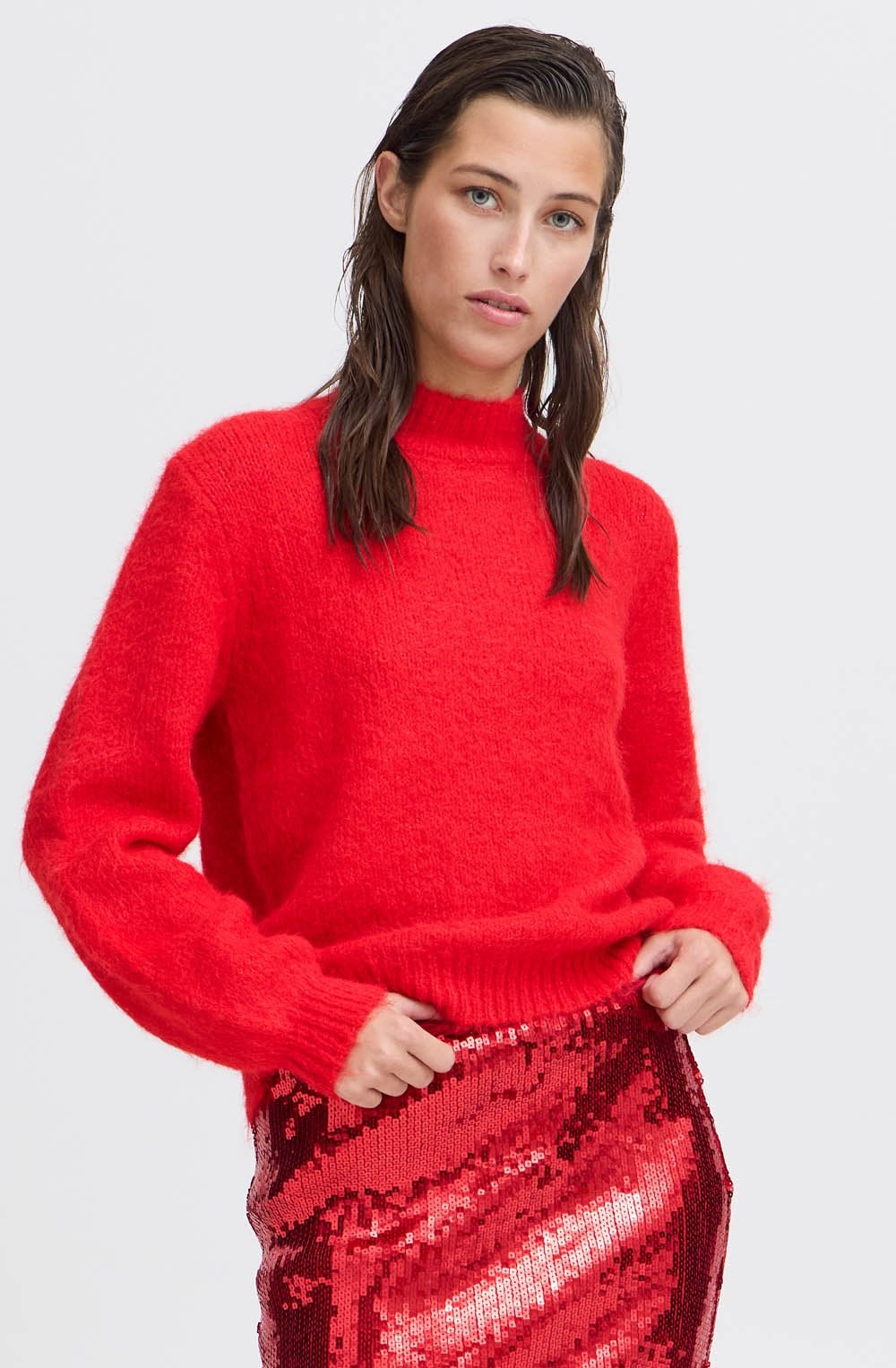 Haute Red Super Soft Relaxed Jumper