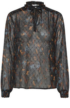 Helmi Sheer Patterned Blouse