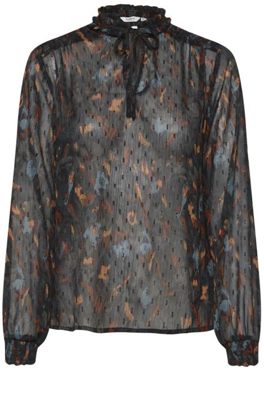 Helmi Sheer Patterned Blouse
