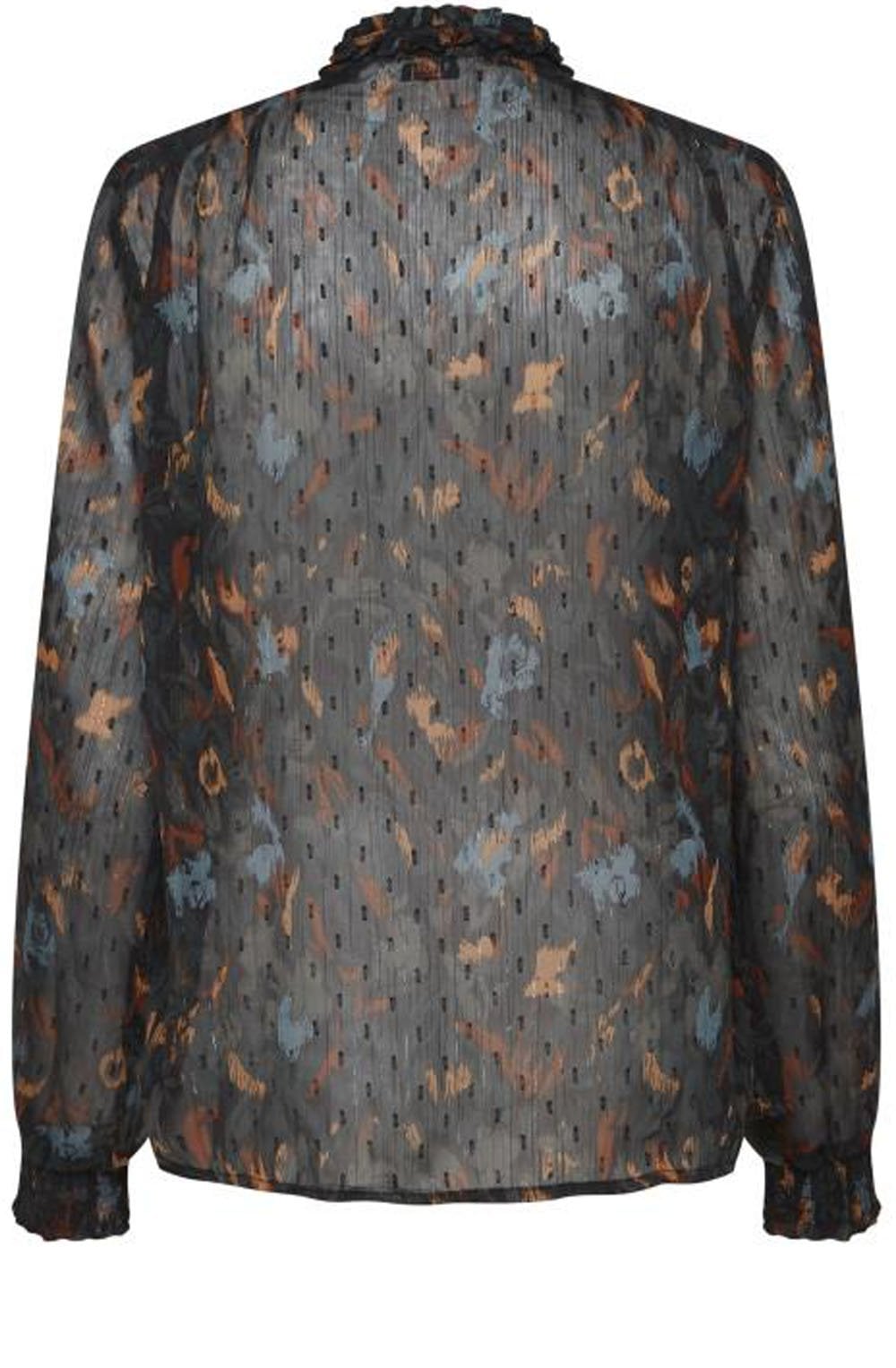 Helmi Sheer Patterned Blouse