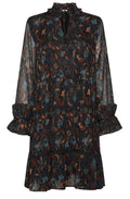 Helmi Teal Patterned Dress