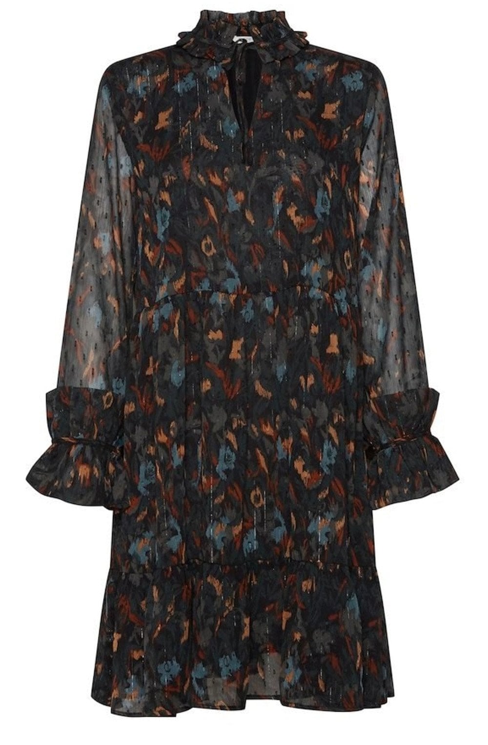 Helmi Teal Patterned Dress