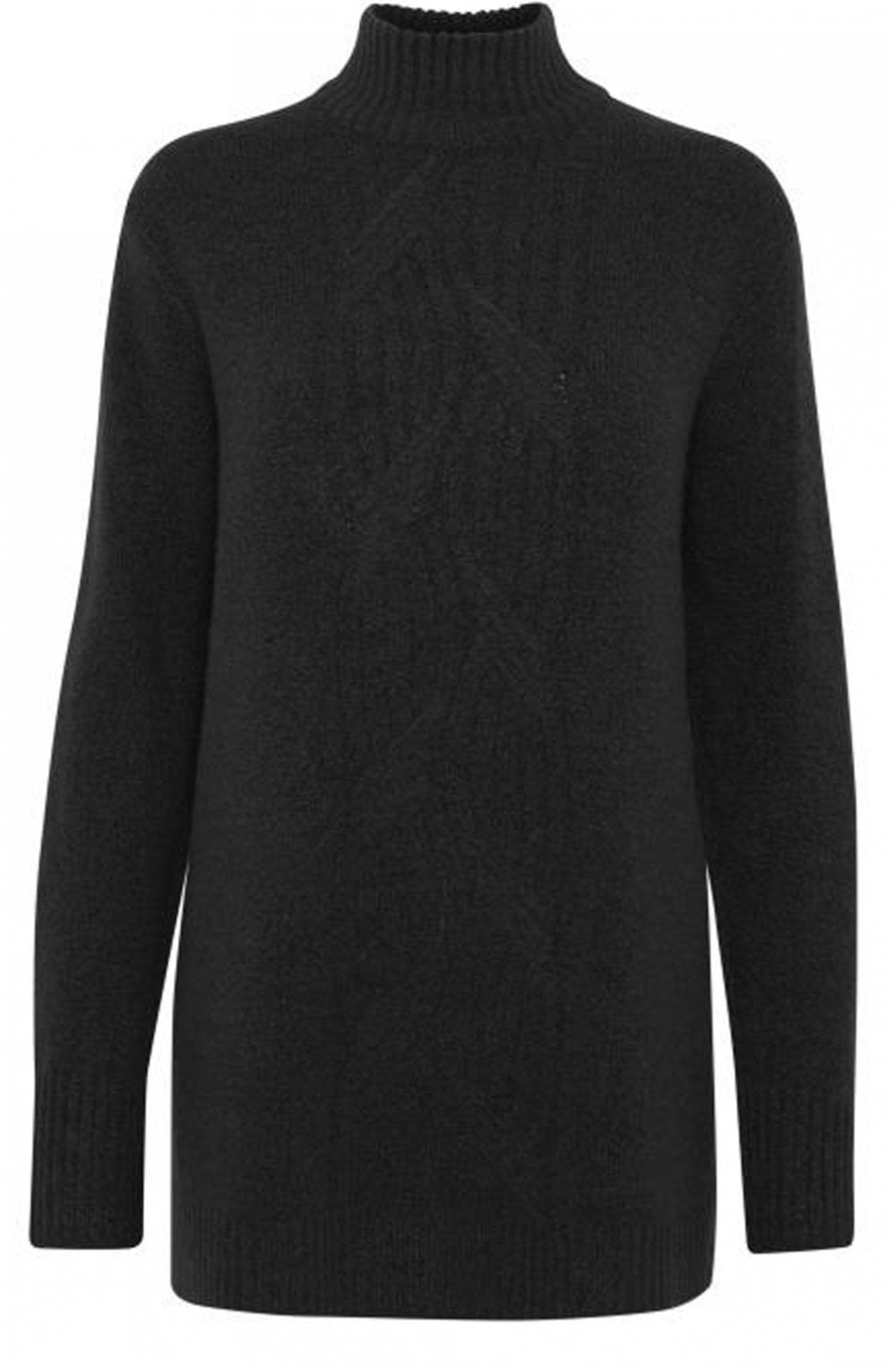 High Neck Cable Knit Jumper