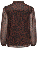 Hima Brunette Ruffled Blouse