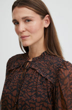 Hima Brunette Ruffled Blouse
