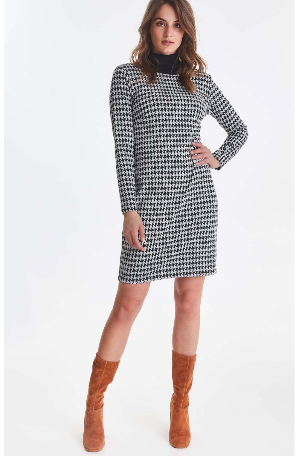 Hounds Tooth Fitted Dress