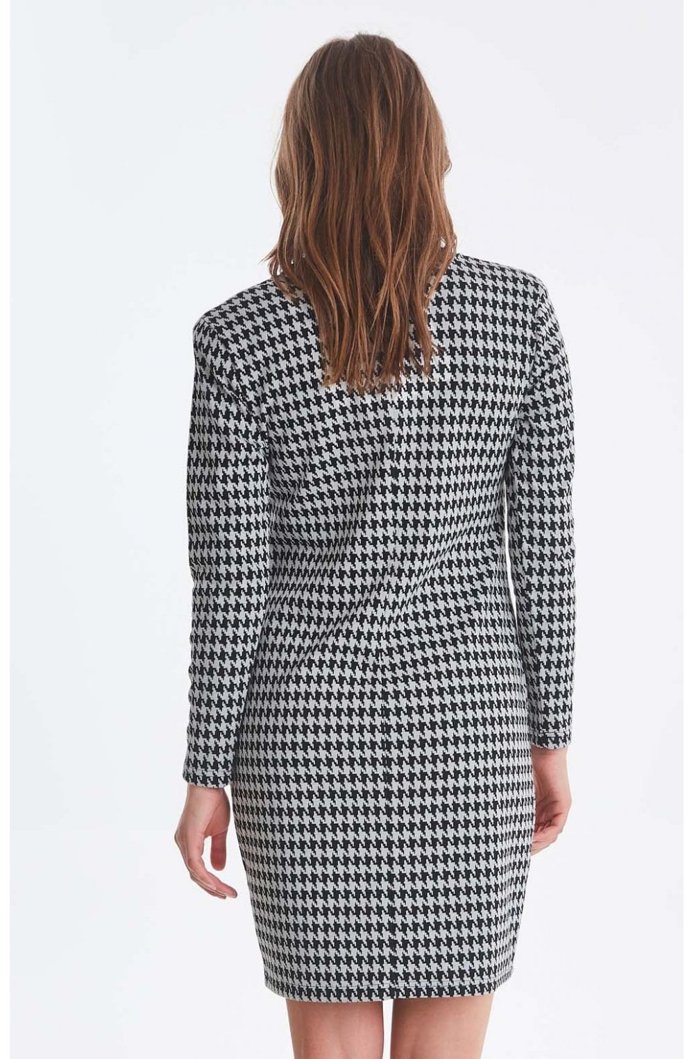 Hounds Tooth Fitted Dress