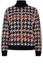 Hounds Tooth Knit Jumper