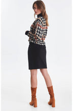 Hounds Tooth Knit Jumper