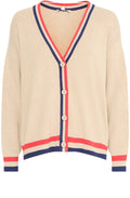 Hummus Mix Statement Stripe Oversized Cardigan